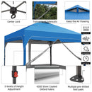 Ainfox 12ft x12ft Pop Up Canopy With 4 transparent sidewalls Outside Canopy with Wheeled Carry Bag, Bonus 8 Stakes and 4 Ropes