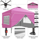Ainfox 12ftx12ft Pop Up Canopy Tent with 4 Sidewalls One Push Tent Canopy with Wheeled Carry Bag, 8 Stakes and 4 Ropes