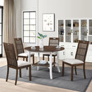 2 Pieces Set Dining Side Chair Rustic Modern Farmhouse Design Retro Design Easy to Assembly