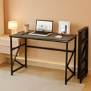 Folding Desk Compact No Assembly For Small Home Office