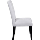 5-Piece Round Dining Table set, 43-Inch Modern Dining Table and 4 Upholstered Chairs for Dining Room, Kitchen Room, Living Room, Easy Assembly