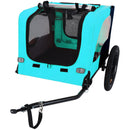 Pet Bike Trailer Dog Cart for Bicycle,Suitable for Small and Medium Pets, Easy Folding Cart Frame, Quick Release Wheel, Non-Slip Floor, Internal Leash
