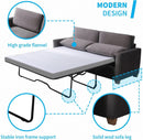 Queen Size Sleeper Sofa Bed DarkSlateGrey StainResistant