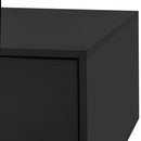 U-Can Modern High Glossy Rectangle Coffee Table, Stylish Center Table with Storage Space, Accent Furniture with 16 Color LED Lights for Living Room