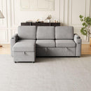 85.8" Sleeper Sofa, Sofa Bed - 2 in 1 Pull Out Sofa Bed with Storage Sofa, Sofa Sleeper with Pull Out Bed with Charging Port