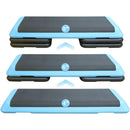 Adjustable Aerobic Stepper Workout Step with 4 Risers Fitness & Exercise Platform Trainer