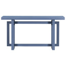 U_STYLE 59.1'' Painted Entryway Table with Pine Veneer,Unique Triple Rectangle Design Console Table with Thick Pine Wood Legs,Extra Long Sofa Table Versatile for Hallway, Living Room,Kitchen