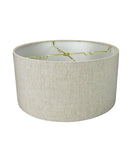 14"W x 7"H Textured Oatmeal Hardback Drum Lampshade
