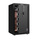 Safe Box with Biometric Recognition, Built-in Removable Partition And Flexible Compartment Partition, Dual Protection with Electronic Password Lock, Private And Invisible Hidden Compartment Structure,