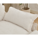 [NEW ARRIVED]Modular Sofa,U Shaped Cloud Couch Comfy Set ,6-Seater, 2 Armrest Pillows, Convertible Sectional  Couch, Living Room,Apartment, Chenille(2 Movable Ottoman),Beige