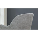 Chenille Armchair, Modern Style Accent Chair with Wood Legs, Comfy Design for Living Room, Bedroom, Office, Gray