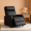 Black Recliner Chair With Adjustable 90 To 180 Degrees