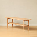Center table Low Table 100% solid wood Top plate Desk Coffee table Width 100 x Depth 40 x Height 42 cm Study desk Work from home Easy to assemble Natural wood with storage shelf Natural writing desk