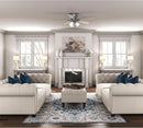 52 Inch Matte Silver LED Ceiling Fan With Integrated Light