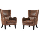 HI-BACK Studded Chair,Arm Chair,Living-room,Study and Bedroom ,Set of 2