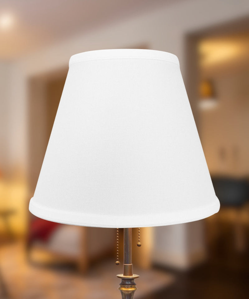 10"W x 8"H White Hardback Empire Lampshade