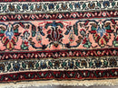 Palace Size Persian Rug 10 x 21 ft, Antique Hamadan Bibikabad Carpet, Handmade Antique Wool Oversized Rug, Ivory, Semi Open Field