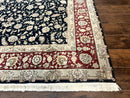 Black Pak Persian Rug 8x10, Floral Allover