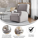 Omma Swivel Glider Rocking Recliner 360 Degree Swivel Light Gray