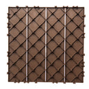 76-Pack 11.42'x11.42' Plastic Interlocking Deck Tiles - 68.80 Sq.Ft Outdoor Plastic Flooring  Super Durable & Waterproof  All-Weather Indoor/Outdoor Use  Eco-Friendly Non-Toxic Material