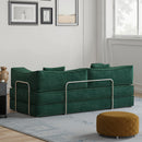 78.8 inch  Modular sofa, convertible pudding block sofa, floor-standing sofa bed with armrests and comfortable sofa bed, compression sofa for living room and bedroom -  (Green)