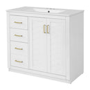 Bathroom Vanity With Sink Combo, Storage Cabinet, Freestanding Set With 3 Drawers & Soft Closing Doors