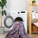Maval - 8' X 10' Washable Area Rug - Burgundy