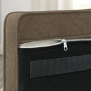 Modern Linen Fabric Elevated Pet Bed Sofa for Small and Medium Dogs - Brown