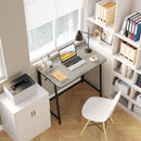 Folding Desk 31.5 Inch Gray Wash Fits Small Spaces