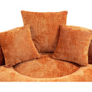 COOLMORE Lazy Sofa Durable Comfort Lounger High Back Bean Bag Chair Couch With Three Pillows for Adults and Kids, Indoor & Outdoor,  Single Gaming Sofa Chair For Bedroom,Office (Orange Chenille)