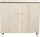 35.4 Inch Wide Light Oak Sideboard Storage Cabinet