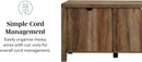 Rustic Oak TV Stand With Double Barn Doors Up To 80 Inch