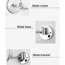 Wall Mounted LED Vanity Mirror With 180 Degree Rotation
