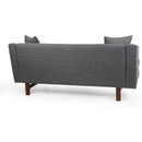 Comfy 3-seat Sofa with Wooden Legs, for Living Room and Study