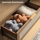 Rattan Dresser FiftySixPointNineInches Wide Six Drawer