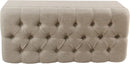 Tufted ExtraLarge Storage Ottoman Bench Hinged Lid