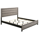 Valen Wood California King Panel Bed Light Taupe