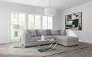 Cambria 4-piece Upholstered Modular Sectional Sofa Grey