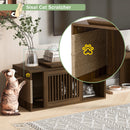Mid-Century Modern 2 in 1 PET FRIENDLY Walnut TV Stand With Extendable table Soft cushion Sliding door Cat friendly furniture