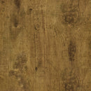 Dani Rectangular C-Shaped Sofa Side Table Rustic Nutmeg