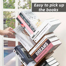 10 Tier Tree Bookshelf Brown Wood Floor Standing Bookcase For Living Room Decor Storage