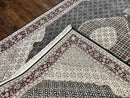 Sino Persian Rug 6x9, Herati Pattern, Vintage Handmade Hand Knotted Wool Oriental Carpet, Fine 6 x 9 Rug, Traditional Rug, Dark Blue Rug