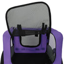 Outdoor Heavy Duty Collapsible Pet Bike Trailer with 16-Inch All-Terrain Wheels & Universal Hitch – Foldable Dog/Cargo Carrier Cart for Bicycles, purple