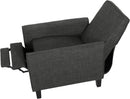 Emmie Fabric Recliner Set Of 2 Moss Gray Recliners