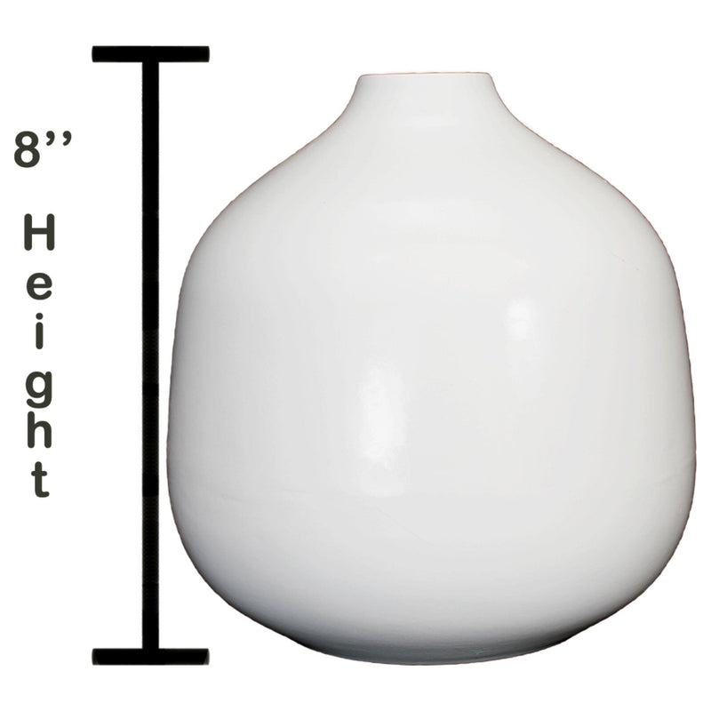 8in Bell Krater Ceramic Vase