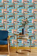 Contemporary Abstract Figures Wallpaper Fashionable