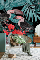 Fashionable Modern Toucan Birds Wallpaper