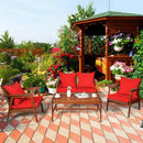 Alora 8-Piece Patio Rattan Furniture Set With Acacia Wood Frame & Cushioned Sofa Chairs (SAK74295)