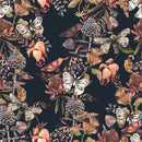 Dark Wallpaper with Butterflies
