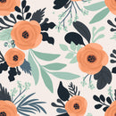 Elegant Orange Flowers Wallpaper